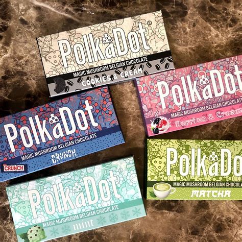 POLKaDOT shroom bars Buy Polkadots Shots. . Polka dot mushroom chocolate bar